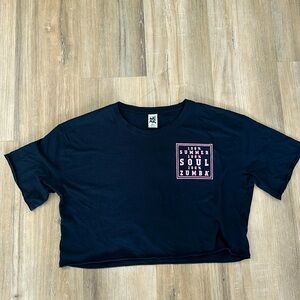 Zumba Cropped T shirt size S